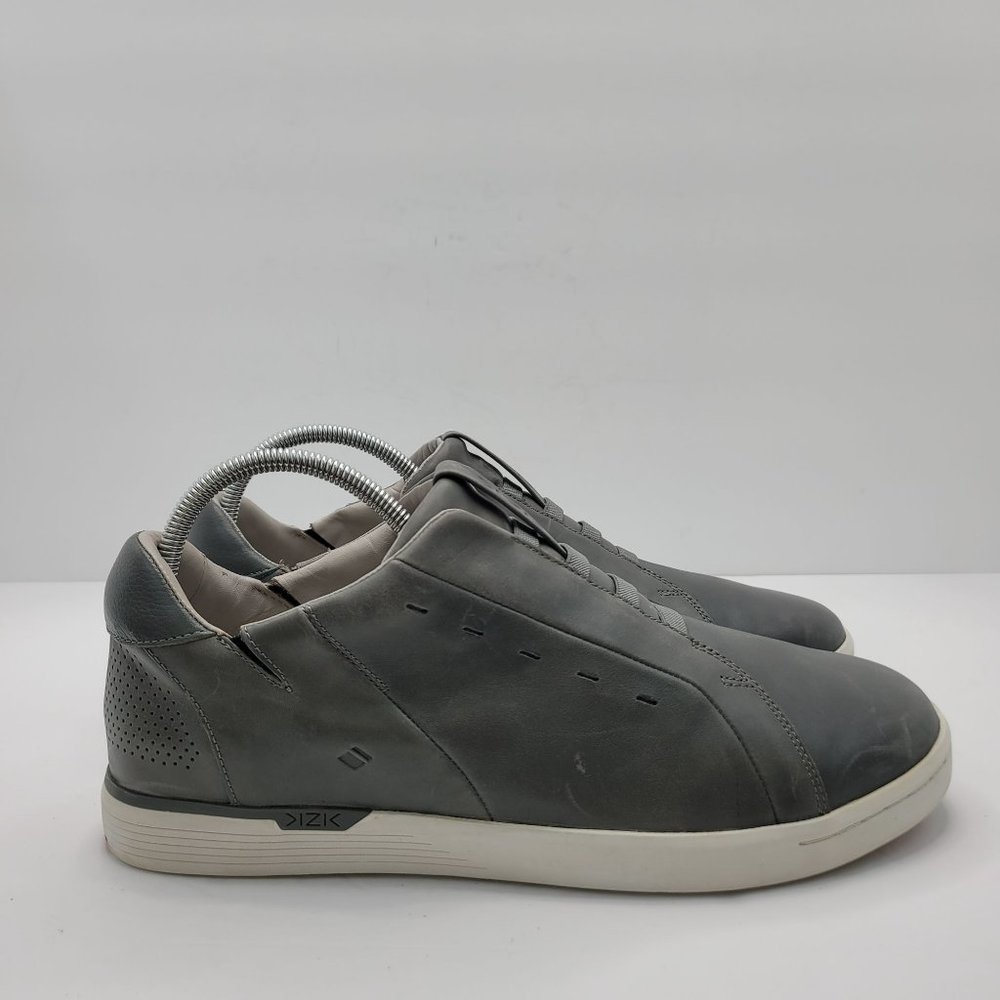 Kizik New York Hand Free Men's Grey Leather Slip On Shoes US Size 13M